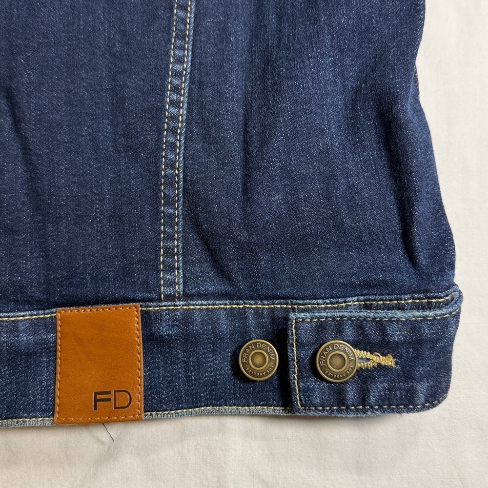 Denim Jacket with Button Details - Picture 4 of 8